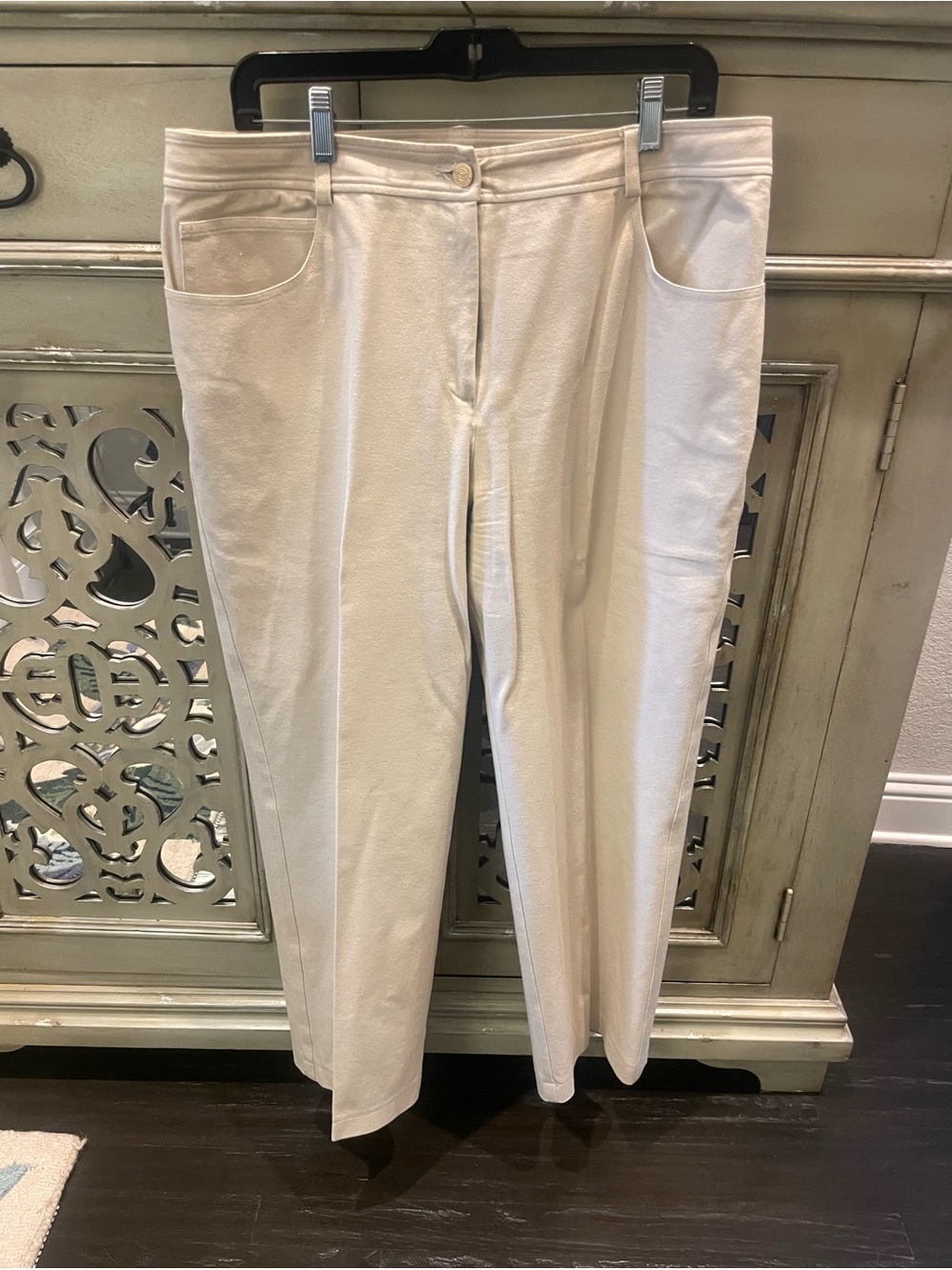 St John Cream chino style Straight-Leg Pants